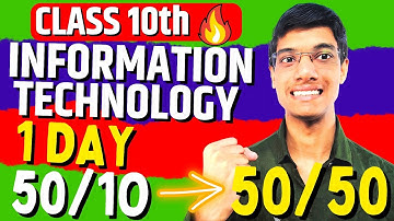 IT Class 10 Strategy 🤯 | Information Technology Class 10 Syllabus 2022-23
