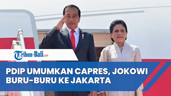 Megawati Umumkan Capres Hari Ini, Jokowi Langsung Bertolak ke Jakarta