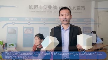 What is the A and B bicomponent pu resilience foam material