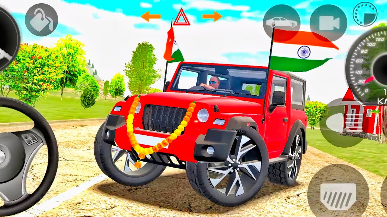 Modified Mahindra thar mp golden 🚗🚗 gadi bala game .Car games android 2025