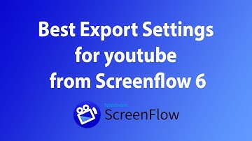 [Screenflow 6 Tutorial] Best Export Settings for youtube from Screenflow 6