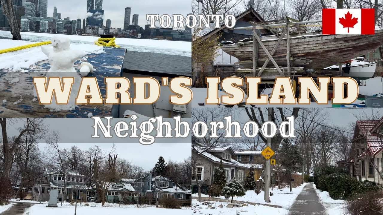 Exploring Ward’s Island Neighborhood! 🐈🌨️🏘️Charming Snowy Houses & Cozy Winter Walk
