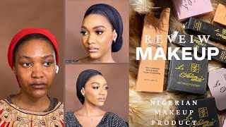 Nigerian makeup products review | makeup tutorial using the LE ASIAN WHITE MAKEUP by Hadeedee Makeovers 309 views 5 months ago 9 minutes, 46 seconds