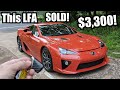 An Insurance Company Sold This Lexus LFA for $3,300!