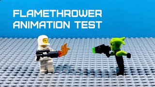 Lego Flamethrower Animation Test - Stop Motion Animation