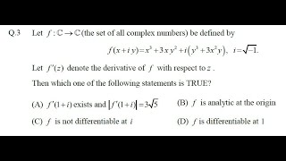 GATE 2019 Problem 3 Mathematics