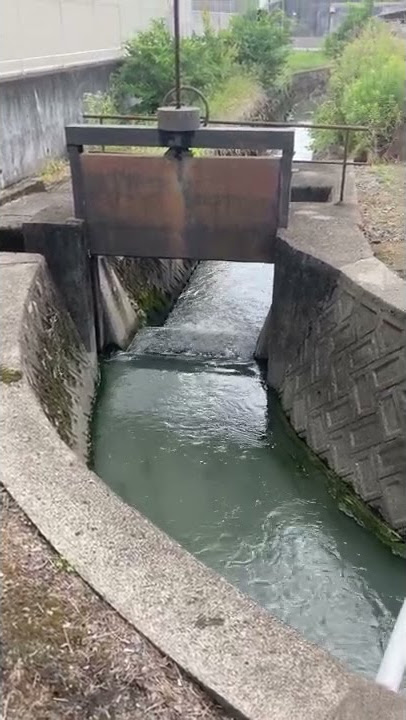 Small irrigation dam in Iwade City, Wakayama, Japan