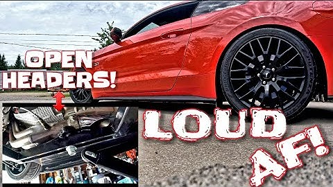 Mustang with OPEN HEADERS terrorizes town!!