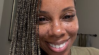 Extra small box braids: 3 1/2 month new growth