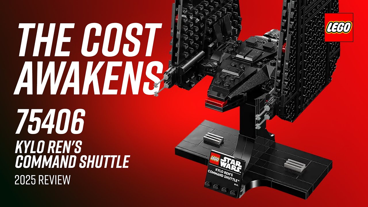 LEGO STAR WARS Kylo Ren's Command Shuttle (75406) REVIEW - YouTube