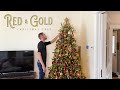 Red & Gold Christmas Tree - How To Decorate A Christmas Tree