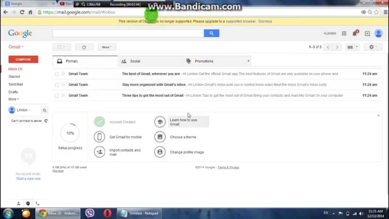 How to open a google account 2014 youtube