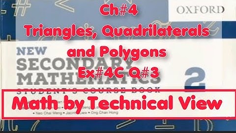 Ex#4c Q#3|Ch#4 Triangles, Quadrilaterals and Polygons|APS Math Class 7 #apsmath #mathbytechnicalview