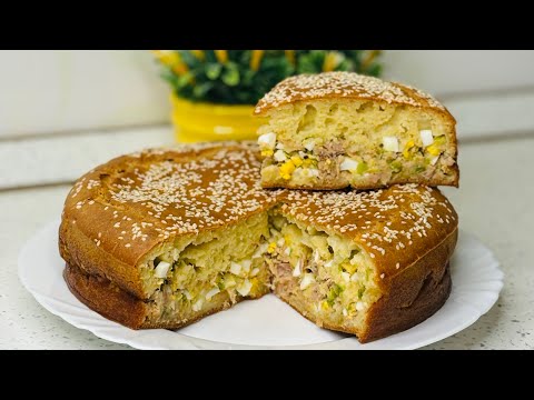 БЫСТРОЕ ТЕСТО БЕЗ ЗАМОРОЧЕК ДЛЯ ЗАЛИВНЫХ ПИРОГОВ! Заливной пирог с рыбной начинкой!