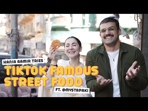 Hania Aamir Tries TikTok Famous Food in Karachi’s Burns Road | Mashion