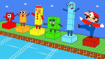 Pattern Palace | Mario Escape vs Numberblocks Mix Level Up Maze | Game Animation