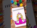 Easy drawing of a cute princess  drawing princess disney