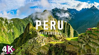 Flying Over Peru (4K Uhd) Amazing Beautiful Nature Scenery & Relaxing Music For Stress Relief
