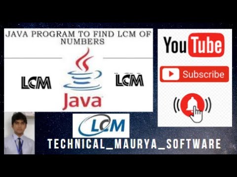 Write a Java Program to Find LCM . #LCM_ program #Java_Program #LCM ...