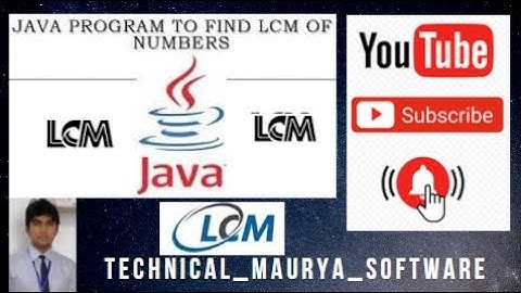 Write a Java Program to Find LCM . #LCM_ program  #Java_Program  #LCM Coding