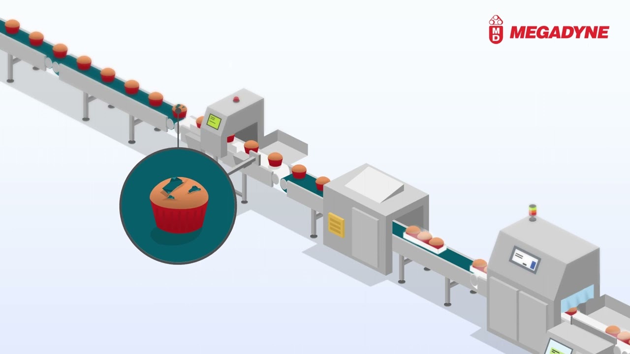 Megadyne XMD – Food Safety Metal detectable and X-Ray Timing Belts against foreign bodies