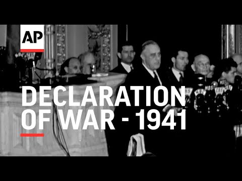 Declaration Of War - 1941 | Movietone Moment | 11 December 2020