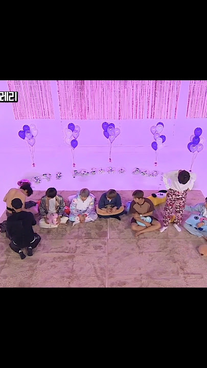 When his hyungs are teasing him while he's undressing.. they're all focus on him😏 #bts