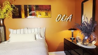 #5 Make Over The Room Into a Cozy One With Deep Colors, Wood and Natural elements | DIY plant cover