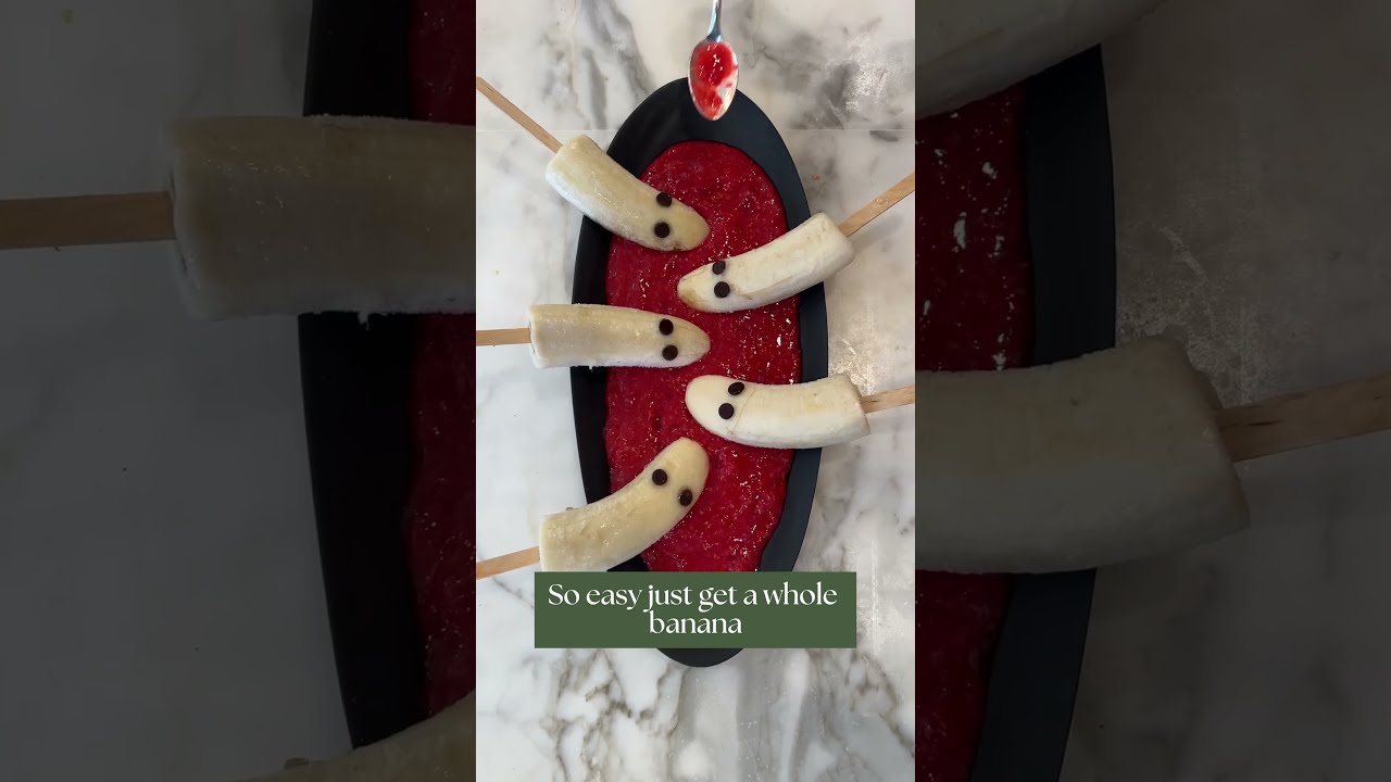 SCARY Frozen Banana Ghosts Treats