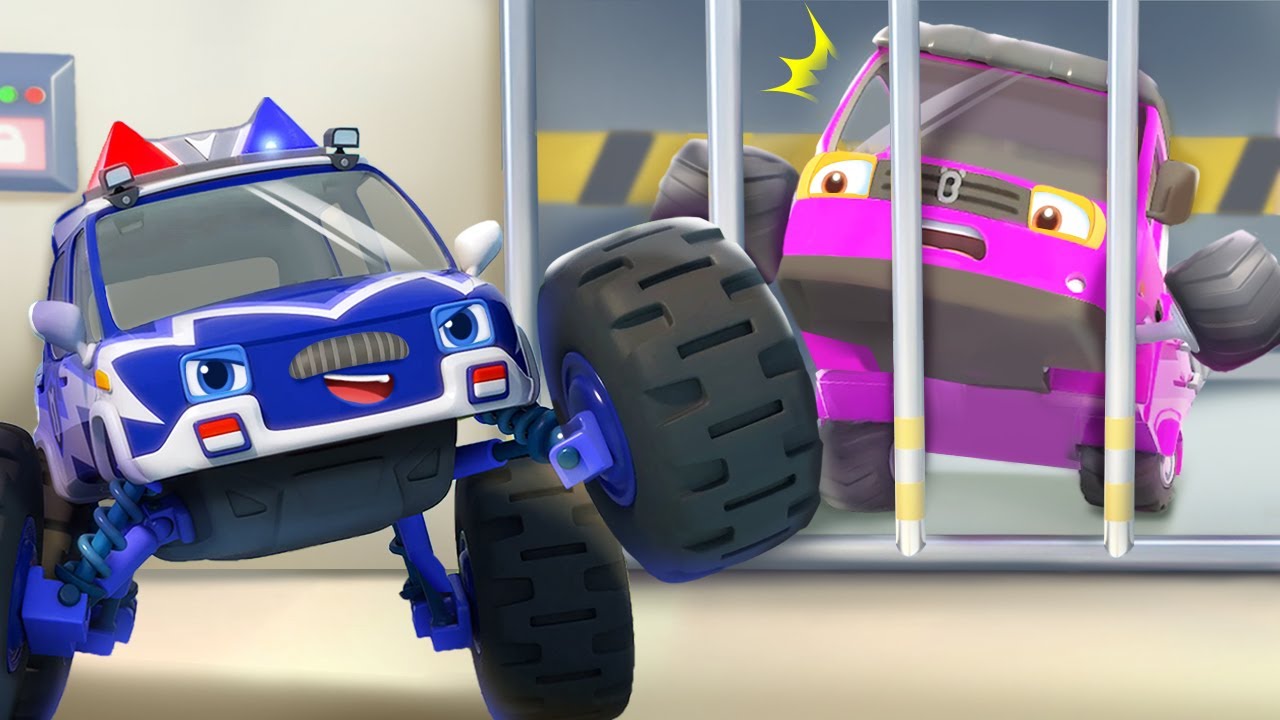 Super Police Truck Song, Baby Panda Mechanic Ep 3, Kids Song