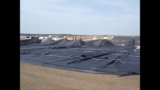 Deploying Small Geomembrane Panels