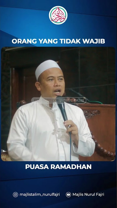 Orang Yang Tidak Wajib Puasa Ramadhan #shorts #viral #puasa