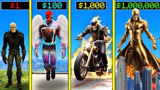 GTA 5 : $1 GHOST RIDER to $1,000,000,000 GOLD GHOST RIDER in GTA 5!