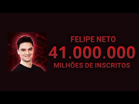 Видео: FELIPE NETO ALCANÇANDO 41 MILHÕES DE INSCRITOS - [Live Timelapse] - @felipeneto