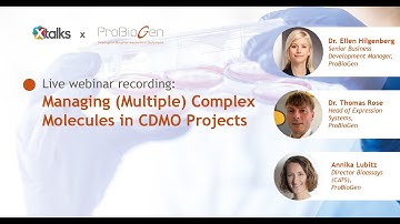 Webinar: Managing Multiple Complex Molecules in CDMO Projects