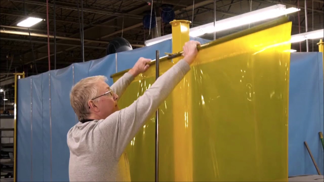 Portable Welding Shades Mobile Welding Screens YouTube