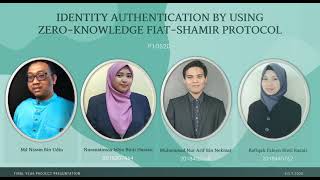 Identity Authentication By Using Zero-Knowledge Fiat-Shamir Protocol