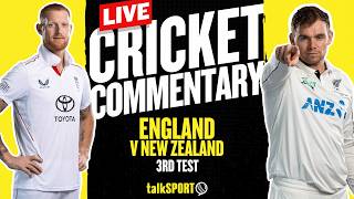 LIVE Test Match Cricket | England v New Zealand - Third Test - Day Three | Trent Bridge