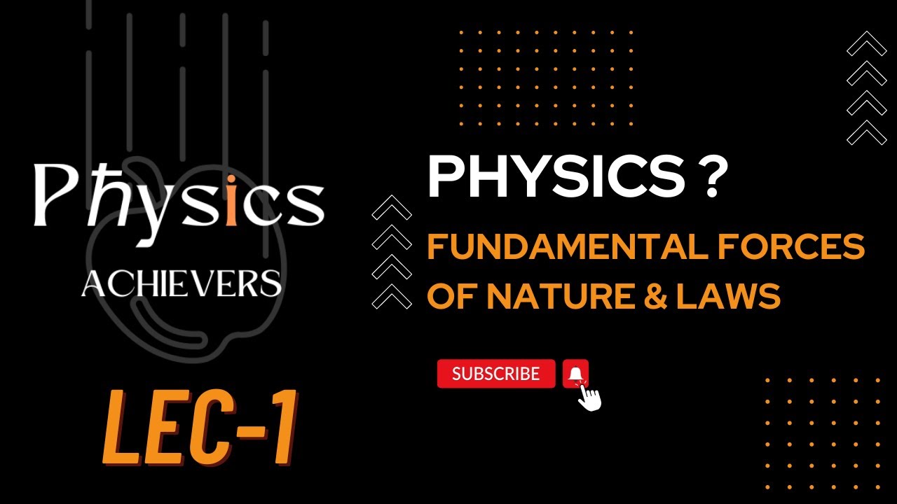 FUNDAMENTAL FORCES AND LAWS OF NATURE || CLASS 11 || CHAPTER 1 ...