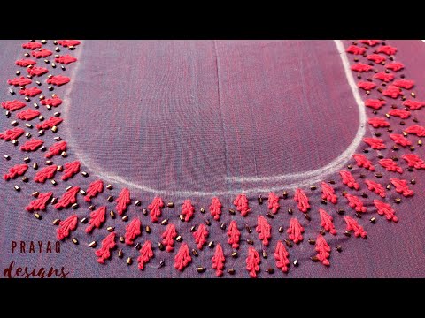 Plain ചുരിദാറിൽ ചെയ്യാൻ പറ്റിയ അടിപൊളി embroidery | simple & elegant