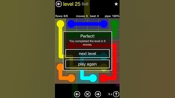 Flow Free Bridges Starter Pack 6x6 Level 25 Walkthrough