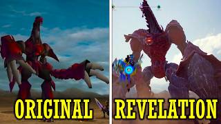 Final Fantasy VII Revelation Comparison vs. Original FF7 I Highwind, Ruby Weapon & Wutai!