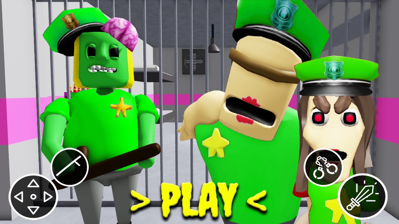 🧟 ZOMBI POLICE GIRL PRISON RUN (Obby) Full Gameplay | ROBLOX GAMES ...