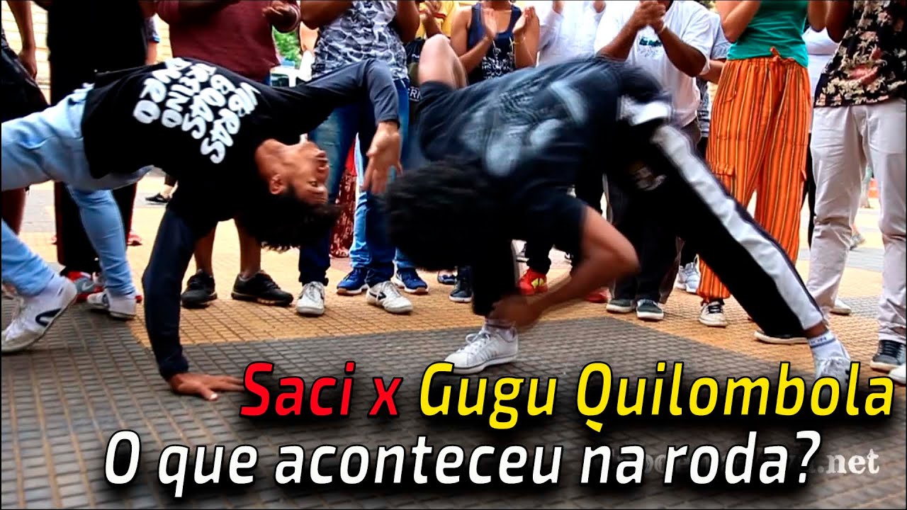Gugu e Saci - Jogaço de capoeira na Roda da Praça da República - fundada pelo Mestre Ananias