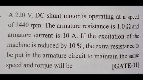 Gate PYQ - 2011- DC Machines Full Video #competitiveexams #aptitude  #resistanceinseriesandparallel