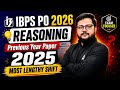 IBPS PO 2026 Reasoning | Reasoning Previous Year Paper 2025 (Most Lengthy Shift) | By Shubham Sir
