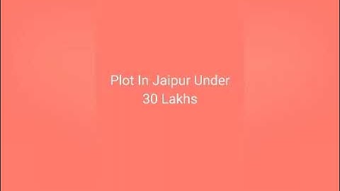 Plot In Jaipur Under 30 Lakhs M.9602162643 #plot #plotinjaipur #plotforsale #plots  #plotsforsale
