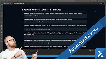 Automate Like A Pro: 6 Parameter Options in 5 minutes