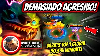 YOU'LL REACH MYTHIC IN JUST 2 DAYS WITH BARATS! BARATS TOP 1 GLOBAL 90.3% WINRATE! | MOBILE LEGENDS