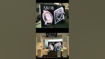 Third part! Use Different Light boxes to Arrange and Combine to Form your unique Exhibition Booth